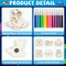 Outer Space Wooden Magnet Painting Craft Kit – 36 PCS DIY Astronaut Art Set for Kids, Creative Painting Supplies for Boys & Girls, Party Favors, Birthday & Summer Gifts (Ages 4–8, 8–12)